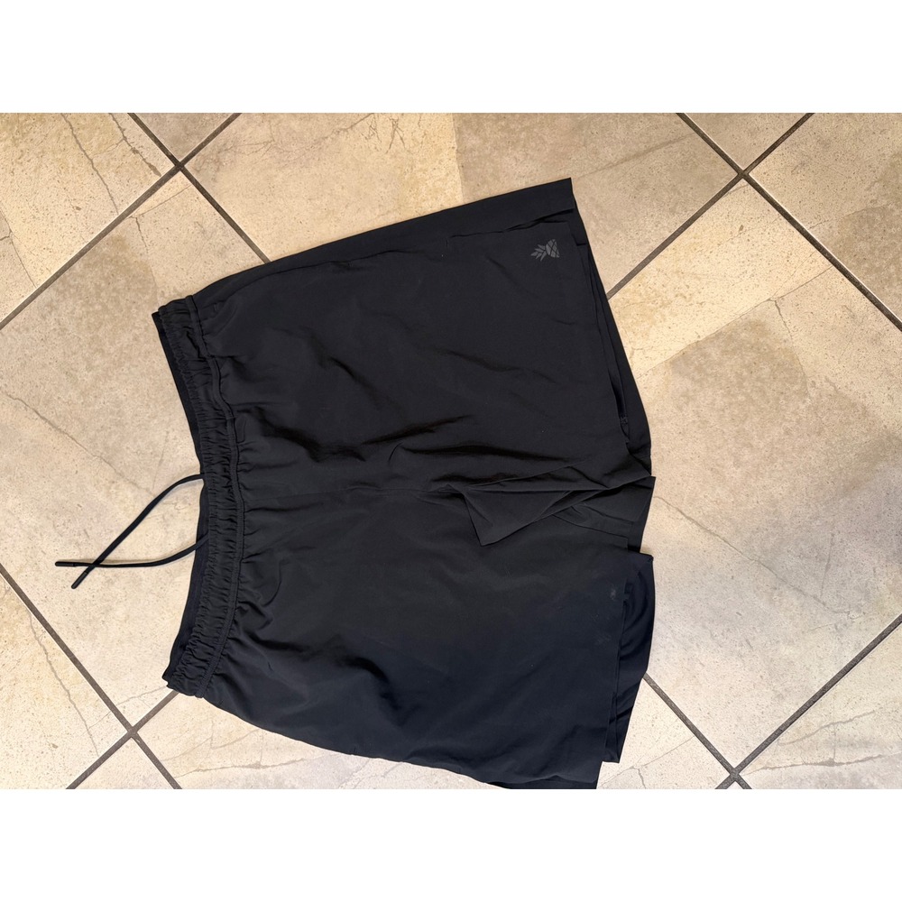 Chubbies Mens Ultimate Training Shorts Black 7 Inch Inseam Lined Size Large